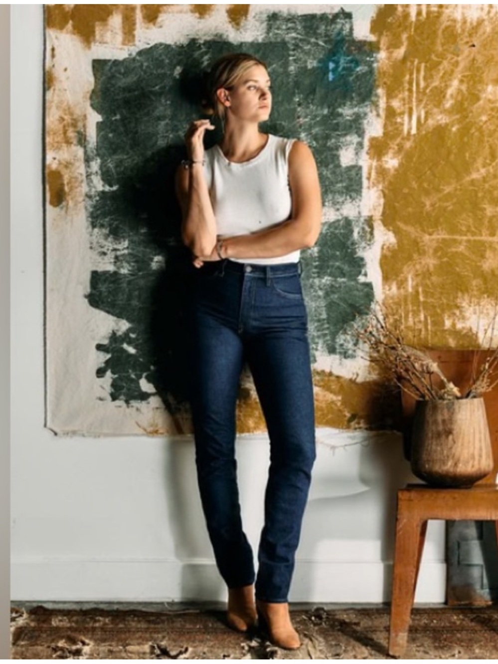 Imogene + Willie Imogene Slim Dark Wash Jeans Made in Nashville Size 27